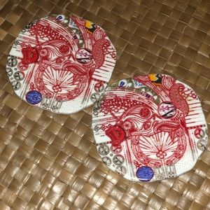 Anthropologie - Decorative Patterned Coasters (2)